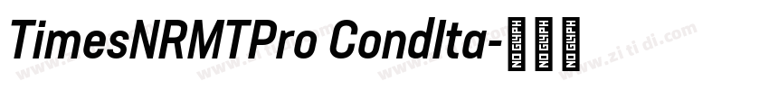 TimesNRMTPro CondIta字体转换